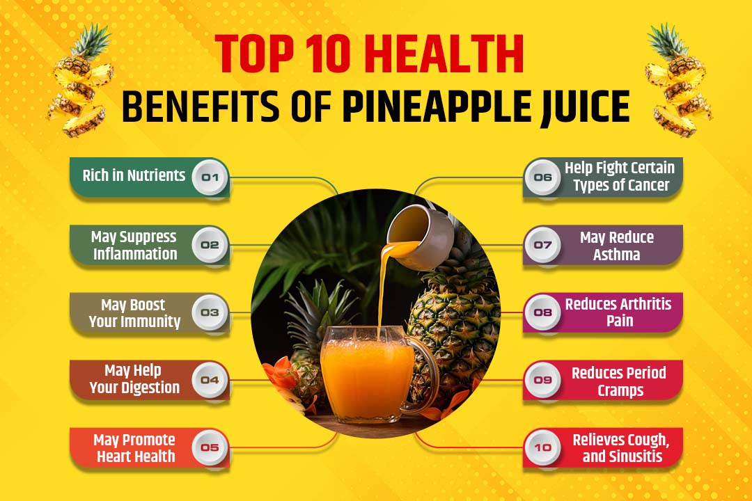  Top 10 Health Benefits of Pineapple Juice
